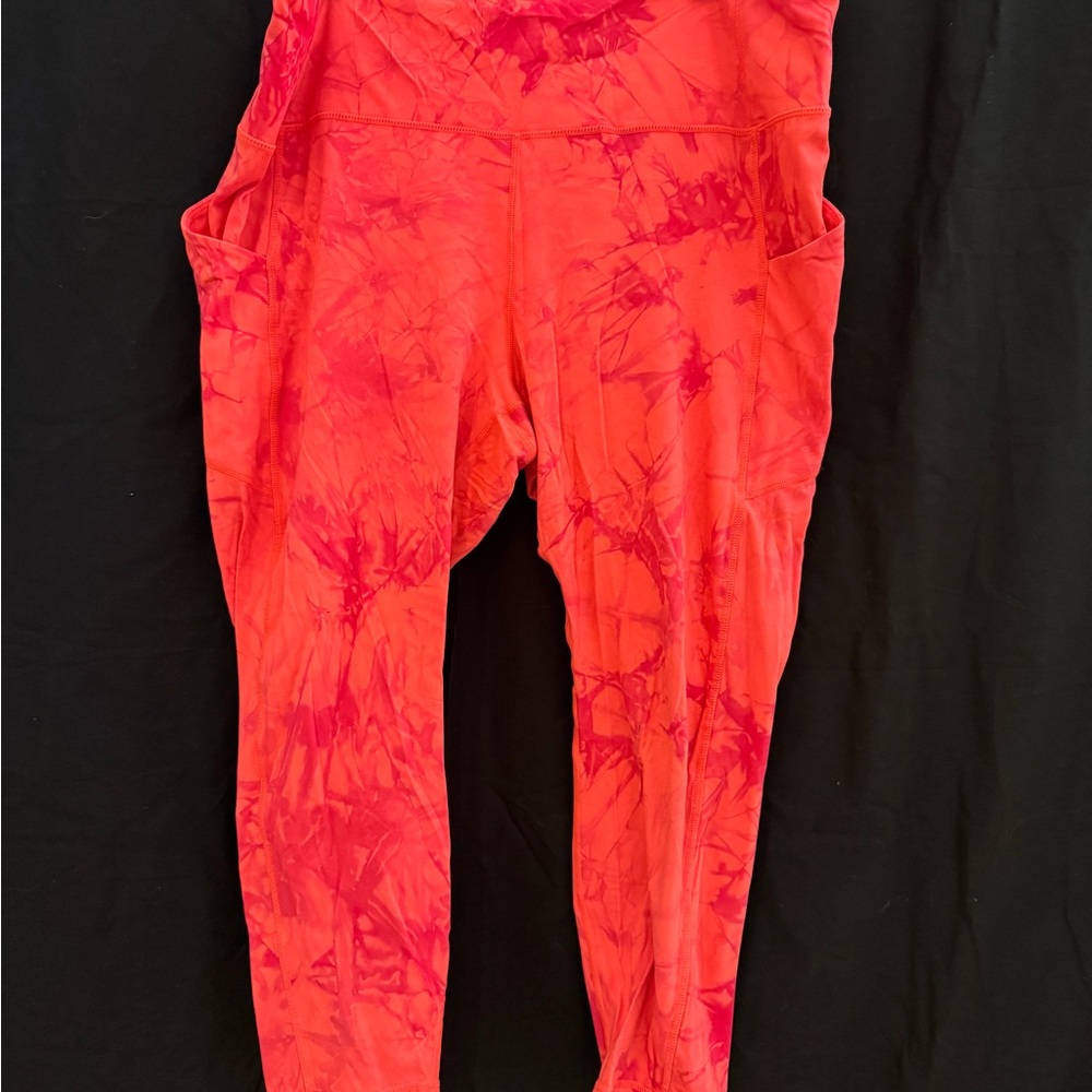 Fabletics Pink Tie Dye Leggins